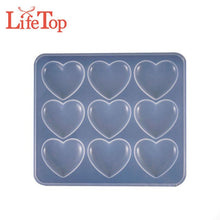 Load image into Gallery viewer, Valentine's Day  Cabochons 9 Cavity Heart