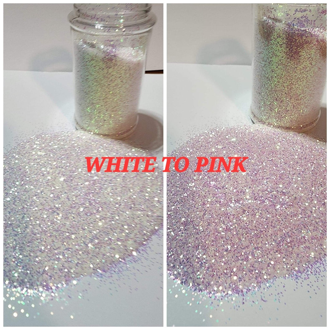 White to Light Pink