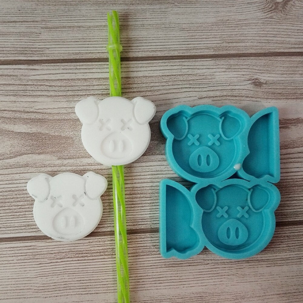 Pig Straw Topper Mold